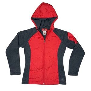 REI fleece jacket with hood